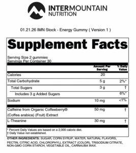 Energy Gummies Sfp