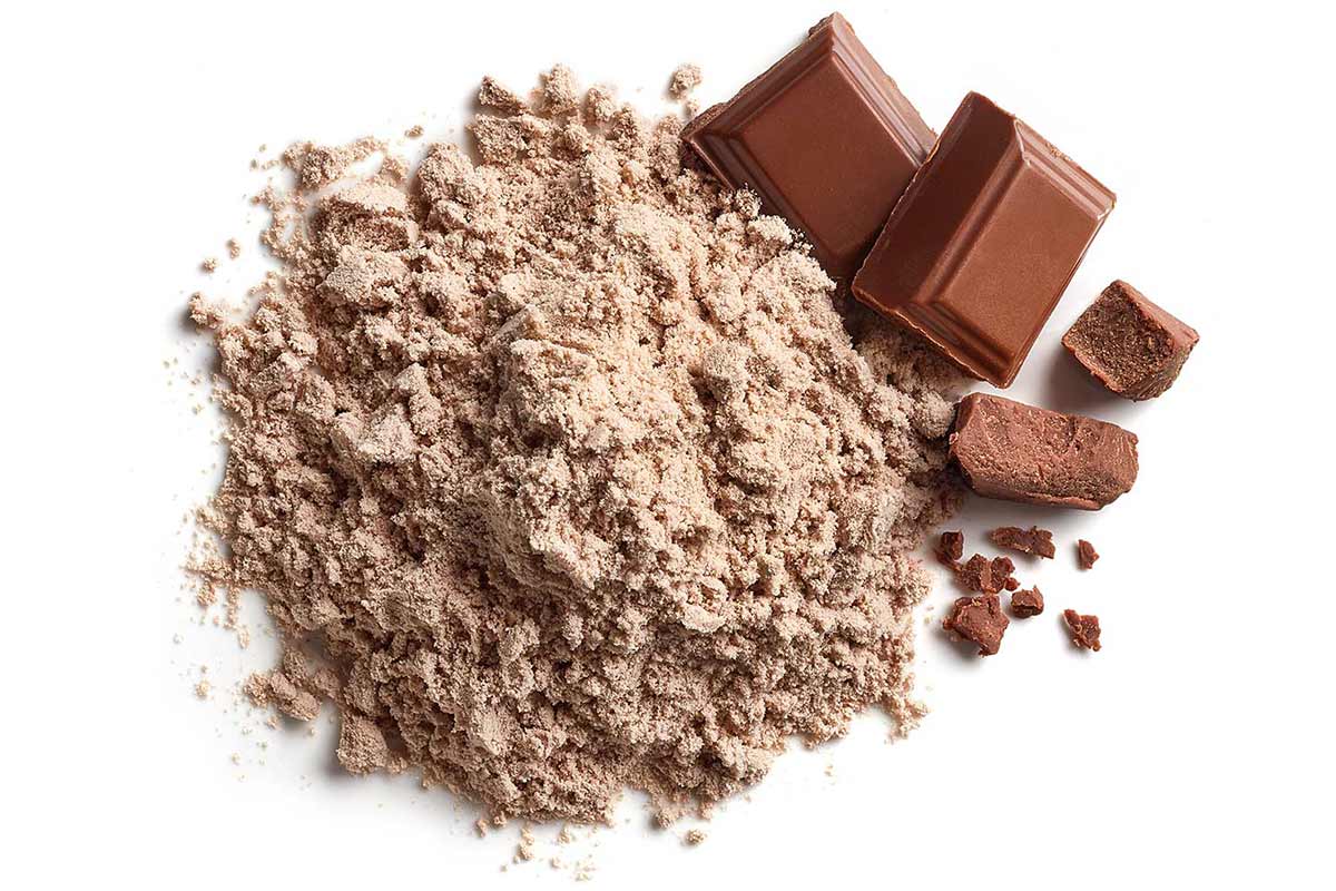 A Pile of Chocolate Protein Powder