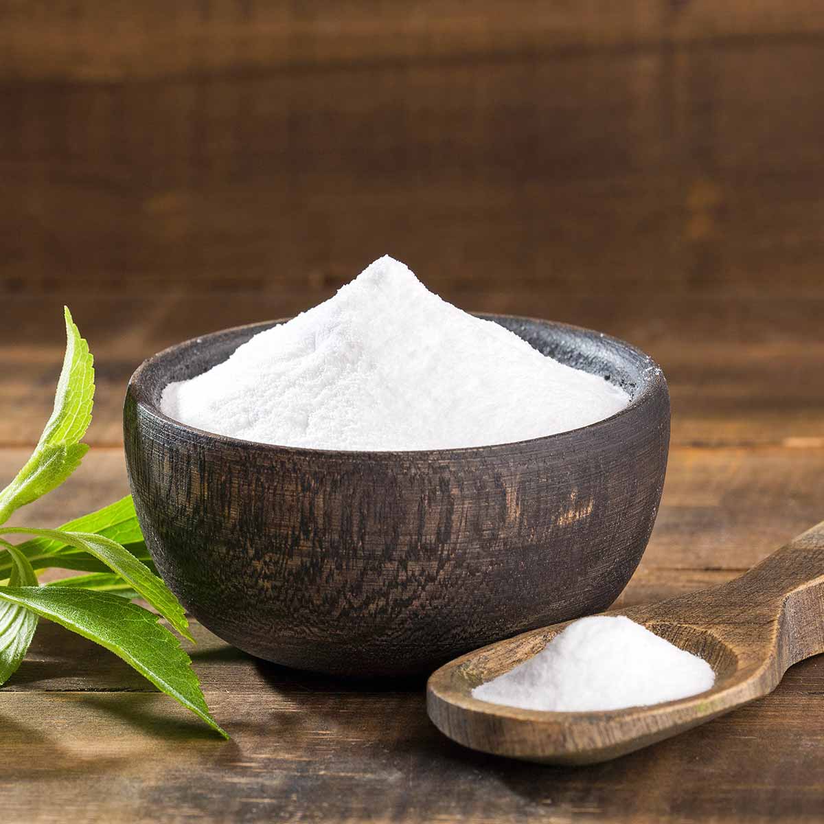 bowl of sweetener with a spoon
