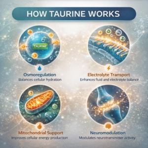 How Taurine Works Infographic