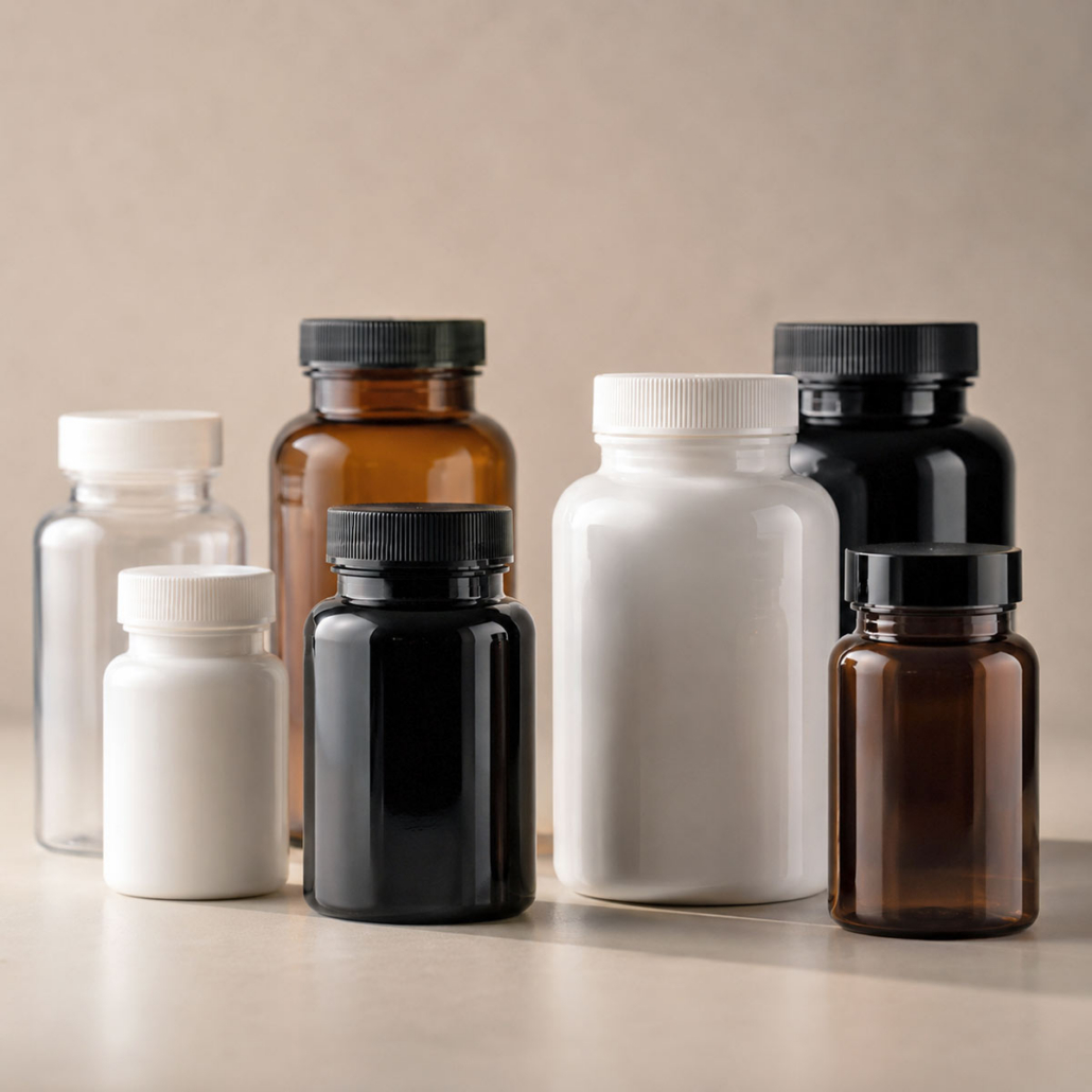 supplement bottles for packaging