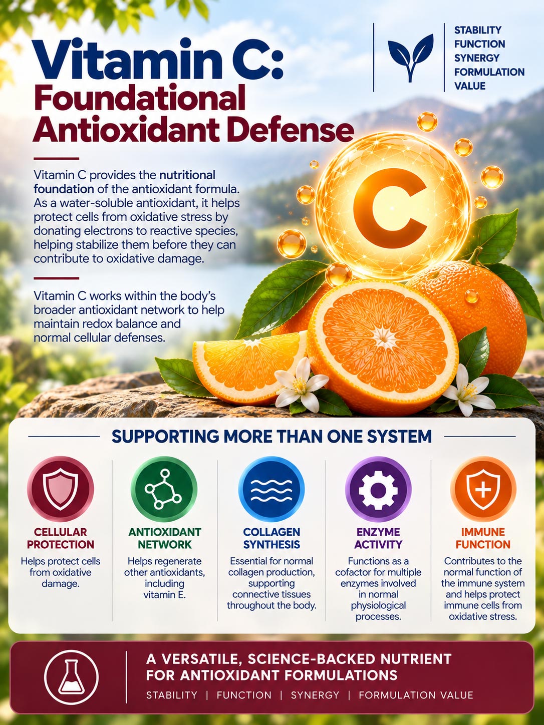 INFOGRAPHIC: Vitamin C for Foundational Antioxidant Defense