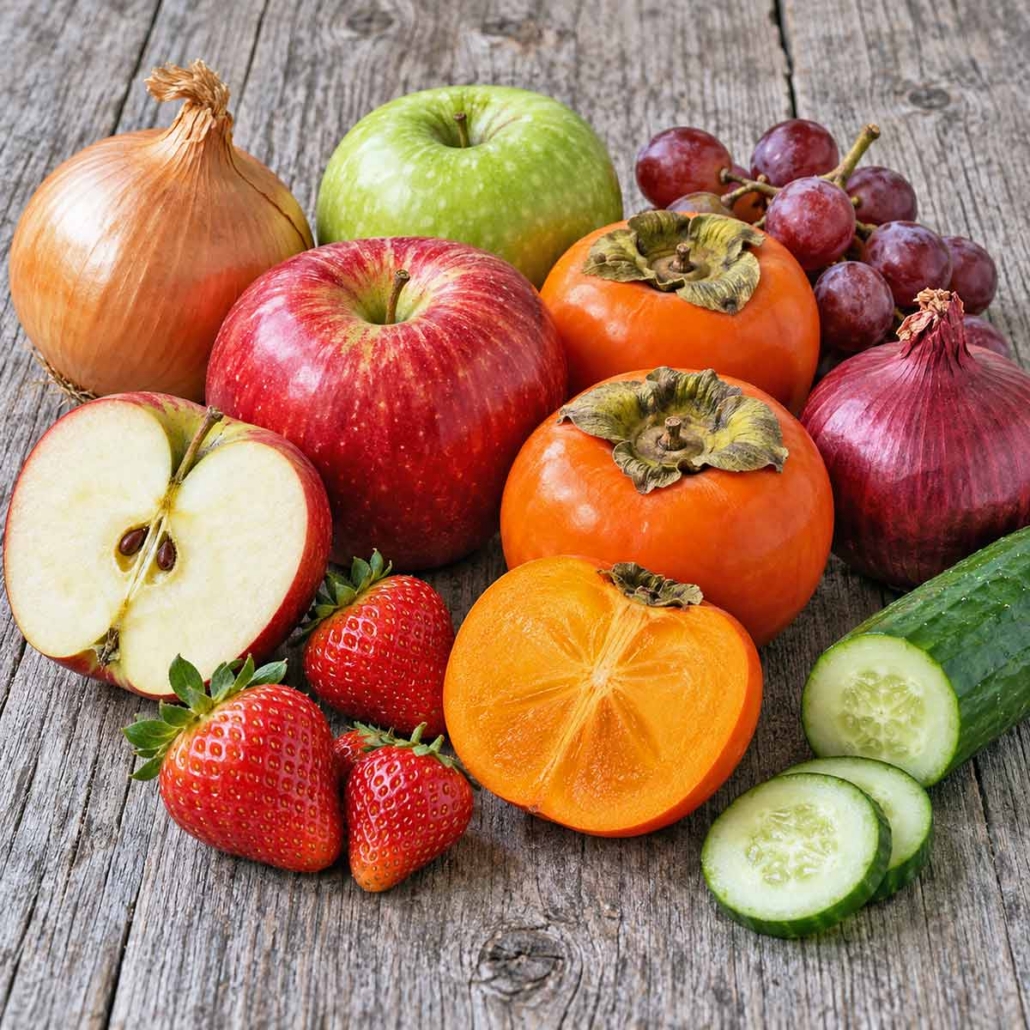 Strawberries, apples, persimmons, and onions as sources of Fistein for Antioxidant Supplement Formulation