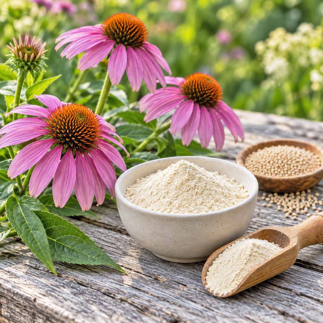 Echinacea Plus Beta-Glucan For Immune Support Supplement Formulation
