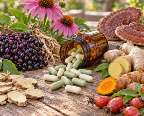 ingredients used for formulating and manufacturing nutritional supplements for immunity support