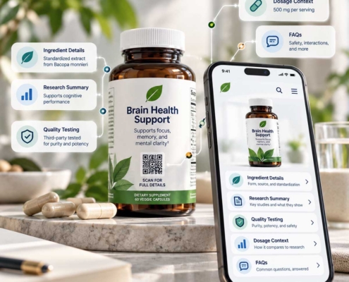 an app scanning supplements for health and formulation information